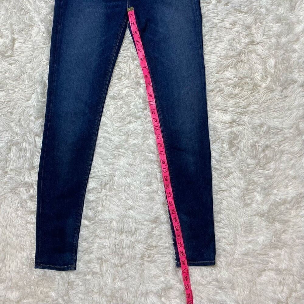 Hudson Skinny Jeans Womens Size 28 Mid Rise Dark Blue Stretch Denim 30" Inseam - Picture 7 of 10
